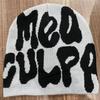 Comercio Exterior Nuevo Gorro de Punto Bordado con Letras Americanas Gorro de Lana Retro Gorro Apilado de Celebridad de Internet Tendencia de Gorro Cálido y Frío para Otoño e Invierno