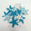 Acessórios de joias de madeira DIY conchas tricolores estrela-do-mar e outros pingentes de animais marinhos lascas de madeira patches de decoração para casa