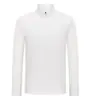 Nueva camiseta deportiva hecha a medida para comercio exterior transfronterizo, suave, muy elástica, cálida, de manga larga, adecuada para deportes, fitness y el uso diario.