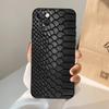 Funda de Teléfono Creativa Retro con Patrón de Piel de Serpiente para iPhone 15