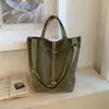 Bolso Retro de Color Sólido para Mujer 2026 Nuevo Bolso de Hombro de Gran Capacidad Bolso de Hombro de Moda Bolso Cubo de Moda