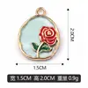 Hilo único gota aceite flor de rosa pulsera colgante collar colgante accesorios de joyería se puede mezclar lote ventas directas de fábrica transfronterizo