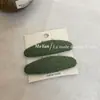Estilo Coreano Outono Inicial Estilo Suave Tecido de Bolinhas Pequenas BB Clip Presilha Oval para Cabelo Presilha para Franja Lateral Presilha para Fios Soltos Presilha Dupla Presilha de Cabelo