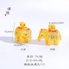 Colgante Ruyi de Elefante Jixiang con Incrustaciones de Diamantes de Ley Antigua Shajin Vietnamita de Larga Data, Accesorios DIY para Pulsera, Accesorios para Collar