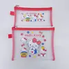 Bolsa de Almacenamiento Hello Kitty A6A5 Bolsa con Cremallera Bolsa para Documentos Bolsa de Papelería para Estudiantes Bolsa de Almacenamiento Gato Kt Bolsa de Información por Materia