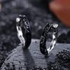 Pendientes con Textura de Hierba Tang para Hombre, Pendientes de Contraste Dorados y Plateados de Moda y Versátiles, Diseño de Nicho, Pendientes de Moda y Sencillos Estilo Coreano