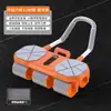 Roda abdominal para casa transfronteiriça, roda abdominal de 6 rodas com auto-retorno, equipamento de treino de abdômen para homens, equipamento de exercício abdominal para mulheres