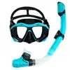 Máscara de Buceo Set de Snorkel Máscara de Buceo para Nadar Tubo de Respiración Completamente Seco Set de Dos Piezas Equipo de Buceo para Adultos