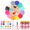 Caixa de Flores Amazon Transfronteiriça Fatias de Argila Macia Conjunto de Miçangas para Pulseira DIY Artesanal Acessórios de Miçangas Miçangas