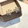 Anillo de flor de cinco pétalos con amatista natural y diamantes brillantes de plata de ley s925 para mujer, moderno y versátil, adecuado para ir al trabajo y uso casual, anillo abierto