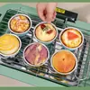 Papel Especial para Freidora de Aire, Bol de Papel de Aluminio, Molde para Tartaletas de Huevo, Caja de Papel de Aluminio para Uso Doméstico, Plato de Papel, Taza Pequeña Desechable de Papel de Aluminio para Horno