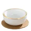 Cuenco de Cerámica Simple de Lujo Ligero Jingdezhen Hueso de China Hogareño Cerámico para Comedor Cuenco Grande para Sopa Cuenco para Fideos