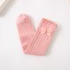 Calcetines para Niñas Primavera y Otoño Lindo Encaje Lazo Medias Niñas Pequeñas Calcetines Apilados Estilo Princesa Calcetines con Puño