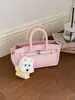 Bolsa de Mão Elegante de Alta Qualidade com Fivela de Trava, Bolsa Transversal Versátil de Moda de Luxo Leve, Bolsa Transversal de Ombro Único de Nicho da Moda Transfronteiriça