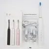 Cepillo de Dientes Eléctrico Recargable Mejorado para Adultos, Set de Pareja de Seis Velocidades, Cepillo de Dientes Recargable, Cepillo Portátil de Viaje con Cerdas Suaves