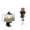 Clipe de celular rotativo de 360 graus, disparo horizontal e vertical ajustável, clipe em forma de E, clipe de suporte para transmissão ao vivo de âncora da internet, clipe de celular