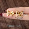 Nuevo Estilo Sencillo Collar de Zirconia para Mujer Set de Anillo y Pendientes de Oro de Arena Vietnamita Diseño Joyería Venta Directa