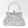 Bolso Vintage Geométrico Pesado Hecho a Mano con Cuentas Bordado Kai Weili Bolso Transfronterizo para Mujer Bolso de Noche Bolso para Vestido Cheongsam Bolso de Noche con Cuentas