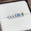 Brincos de Rosca Pequena Duplo Diamante Titânio F136 Unhas de Lábio Piercing Corporal de Liga de Titânio G23 Unhas de Osso da Orelha