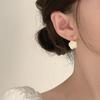 Pendientes de flor de camelia para mujer, ligeros, de lujo, elegantes, de gran sentido, 2023, nuevos y populares, pendientes únicos.