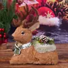 Adornos de Reno Navideño, Accesorios para Fotos, Decoraciones Navideñas, Decoración de Ambiente para Mesa y Ventana, Pequeños Renos Realistas