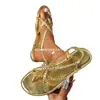 Sandalias Planas Transfronterizas Europeas y Americanas para Mujer, Sandalias Tejidas 43 Casual con Clip para Dedo del Pie Romanas de Playa 2024 Venta al por Mayor Talla Grande