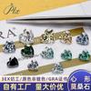 Hengli Laomosang Corazón de Diamante en Forma 0.4~3 Quilates Forma Especial Moissanita Piedra Desnuda Diamante de Simulación Sin Recubrimiento Accesorios de Joyería