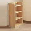 Estantería de almacenamiento de madera maciza para sala de estar, estantería infantil integrada simple, estantería de varios niveles para el hogar para dormitorio y jardín de infantes, modelo nuevo