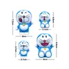 Escena Pasteles de Cumpleaños de Bebé para Niños Adornos Decoración Accesorios para Hornear Gato Doraemon Dingdang Juego de 4 Piezas