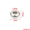 Espaciadores de Acero Inoxidable con Cuentas Accesorios para Joyería DIY Almohadillas para Pulseras que No se Desvanecen Parches para Collares Chapados en Oro de 18 Quilates Joyería