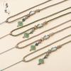 Cuerda colgante de cuatro hebras tejida a mano en dos colores Xiangyun Ruyi cuerda para collar ajustable anillo de jade cristal fresa cuerda para colgante de jade