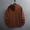 Suéter com Capuz da Moda Masculino para Primavera e Outono, Moletom de Inverno, Jaqueta Moletom Casual Solta com Bolso