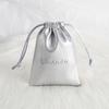 Bolsa de cuero sintético para guardar joyas, bolsa de almacenamiento con cordón, bolsa de franela para auriculares de paja, suministro directo de fábrica