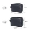 Bolso Satchel Coreano de PU Doble Capa para Mujer y Hombre Bolsa de Cosméticos Multiusos Clutch Impermeable Bolsa de Viaje Almacenamiento Bolsa de Aseo