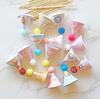 Navidad Corea del Sur estilo ins sombrero vintage decoración de pastel bola de pelo mini roja verde enchufe de sombrero pequeño de Navidad