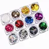 26 Sequin para Uñas Colección Set Fiesta Escenario Maquillaje Uñas Decoración Facial Lentejuela Mayoreo