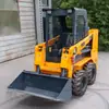 Carregadeira Compacta com Rodas para Exportação para a América do Norte 1.5 Tonelada Escavadeira Compacta Triturador Cortador de Grama Exportação Transfronteiriça