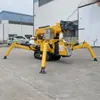 Grúa araña de orugas de 1.2 toneladas para operaciones en espacios reducidos, brazo plegable, precio de grúa araña pequeña controlada remotamente