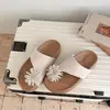 Zapatillas de estar por casa de moda con pedrería de fuegos artificiales para mujer, nuevo estilo de verano, cómodas sandalias de playa slip-on con suela gruesa