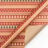 Papel de Regalo Navideño Tamaño Grande Ecológico Papel Kraft Amarillo Papel de Regalo Navideño Cuadros Rojos Cabeza de Reno Patrón de Copo de Nieve