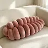 Almofada de pelúcia tricotada travesseiro de pelúcia brinquedo de lagarta infantil almofada assento almofada de assento decoração de almofada de encosto de sofá de cabeceira tapete de bay window