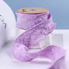 Fita de renda tramada com fio enrugado, laço de fita, acessórios de cabelo, material DIY, flor, embalagem de presente, fita de fio rabo de peixe