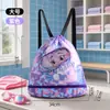 Bolsa de almacenamiento para natación infantil, doble uso para separación de húmedo y seco, mochila para niños mayores, bolsa de almacenamiento para traje de baño y sombrero de playa