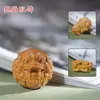 Sándalo Natural Tallado Cabeza de Pixiu Accesorios Pequeños de Pixiu Juguete de Caoba Accesorios de Cuentas Sueltas Cuentas de Cabeza Humana de Madera