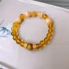 Pulsera de Cuentas de Fluorita Cristalina y Circonita Moda Lujo Ligero Pulsera de Gama Alta Temperamento de Nicho Joyería Versátil Venta al por Mayor