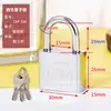 Cerradura de Seguridad Shengli de Haz Largo Cromada Candado Atómico Núcleo de Cobre Cerradura de Llave de Media Luna Soporte OEM