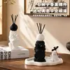 Ornamento de incenso de leão de pedra para alívio para uso doméstico, adequado para mesas de trabalho, salas de estar e quartos, para eliminar odores e criar uma atmosfera agradável; um ótimo presente para decoração de casa