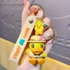 Chaveiro Pingente Boneco Pato Amarelo B.Duck Autêntico Fofo Tendência Figura Chaveiro Pingente de Bolsa Pequeno Presente