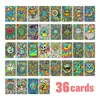 36 Piezas/Paquete Estilo Nuevo Transfronterizo Monstruo Antropomórfico Postales de Graffiti Set, Tarjetas de Material para Decoración de Regalo de Diario