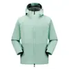 Jaqueta Soft Shell Nova para Casal Outono e Inverno Jaqueta Masculina Quente com Capuz de Lã Impermeável Casual Outono e Inverno